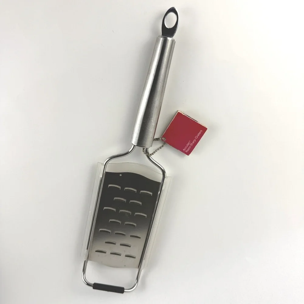 VINTAGE Cuisipro Accutec Razor-Sharp Grater Stainless Steel NEW w/ Cover NOS